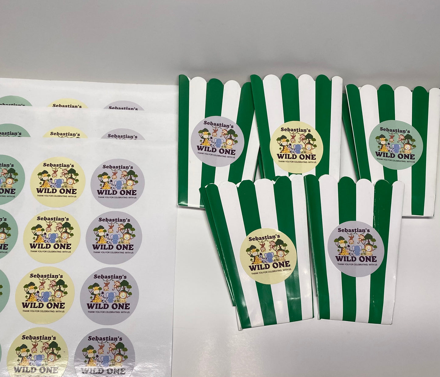 Wild One- Thank You Stickers